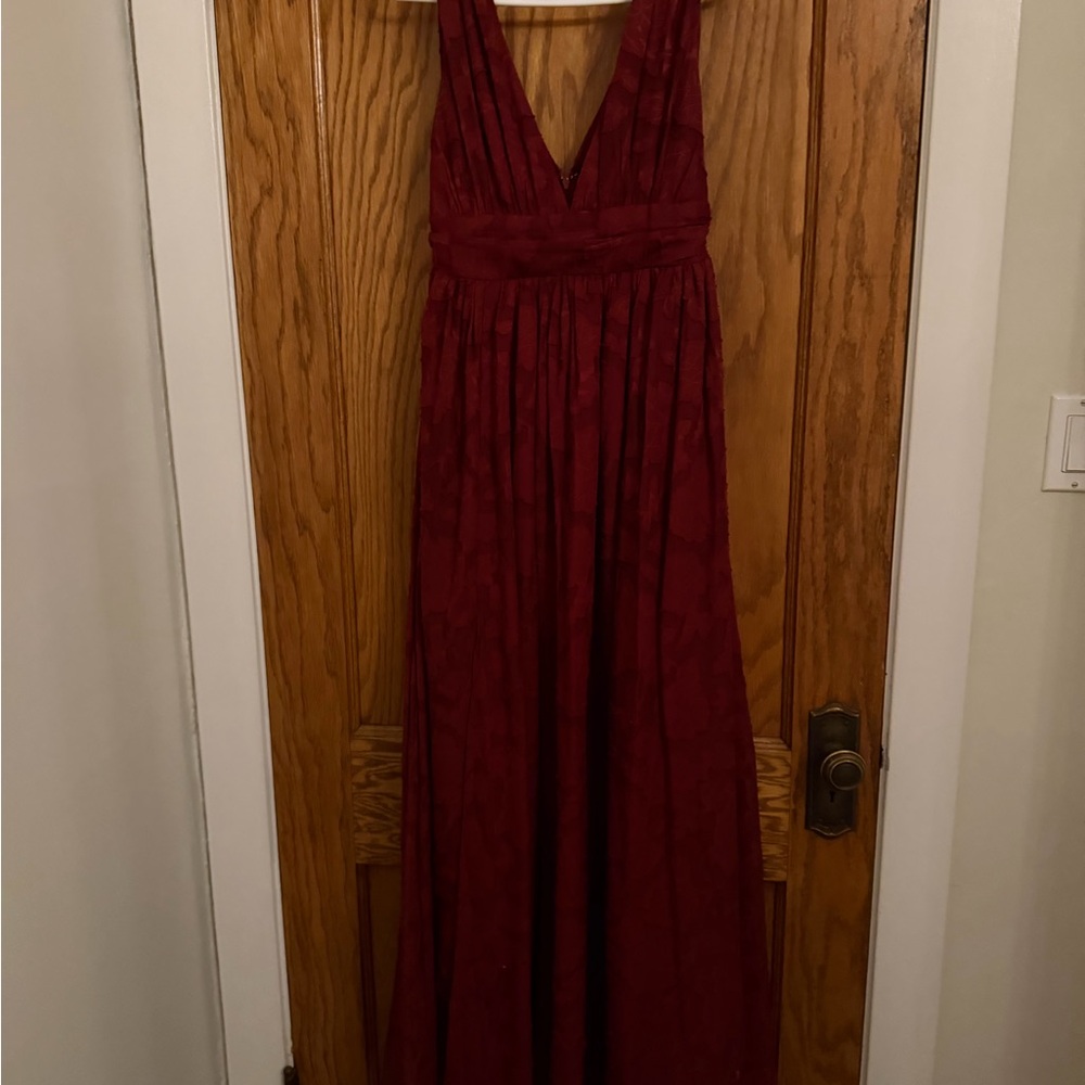 Lulu's Burgundy Maxi Dress